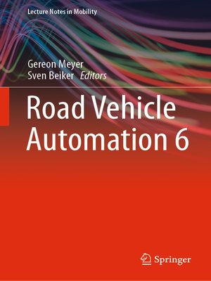 cover image of Road Vehicle Automation 6